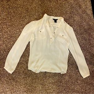 WHBM silk dress/office shirt